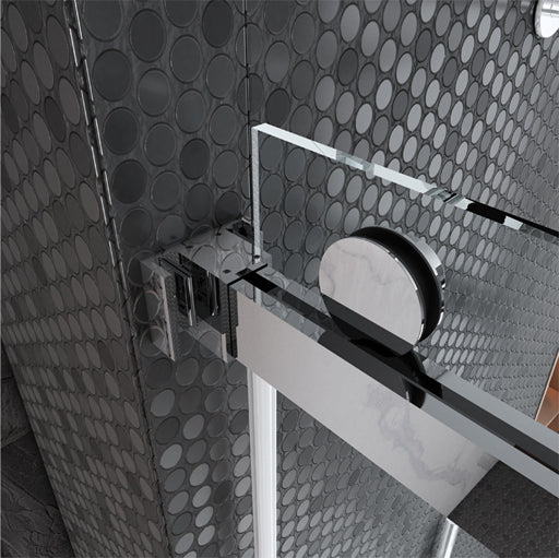 MCOCOD DS01 Double Sliding Frameless Glass Shower Door
in Heavy Guide Rail