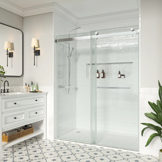 MCOCOD Double Sliding Frameless Glass Shower Door - DS02A