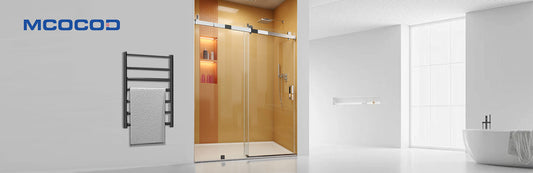 MCOCOD Soft-Closing Single Sliding Frameless Glass Shower Door - SS08