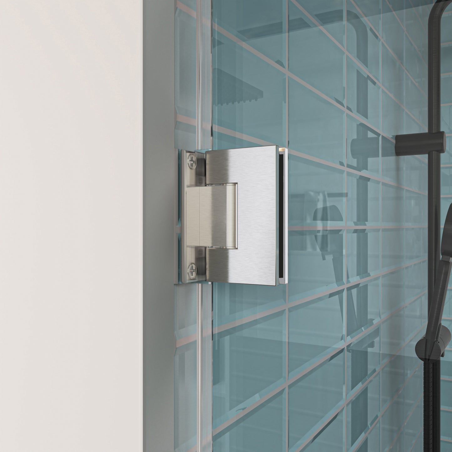 MCOCOD H06-02 Customize Frameless Swing Shower Door with Hinge Clamp