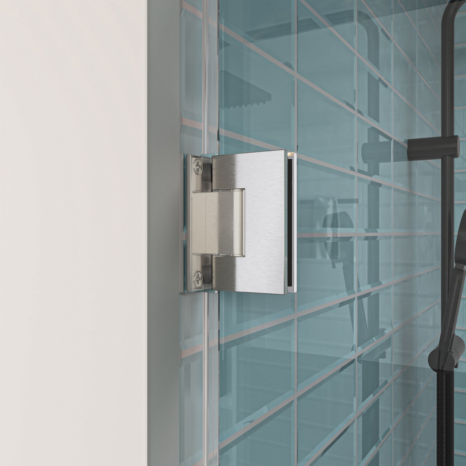 MCOCOD H06-02 Customize Frameless Swing Shower Door with Hinge Clamp