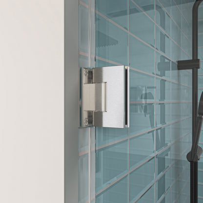 MCOCOD H06-02 Customize Frameless Swing Shower Door with Hinge Clamp