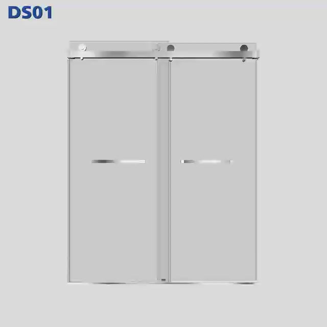 MCOCOD DS01 Double Sliding Frameless Shower Door - Product Display Video