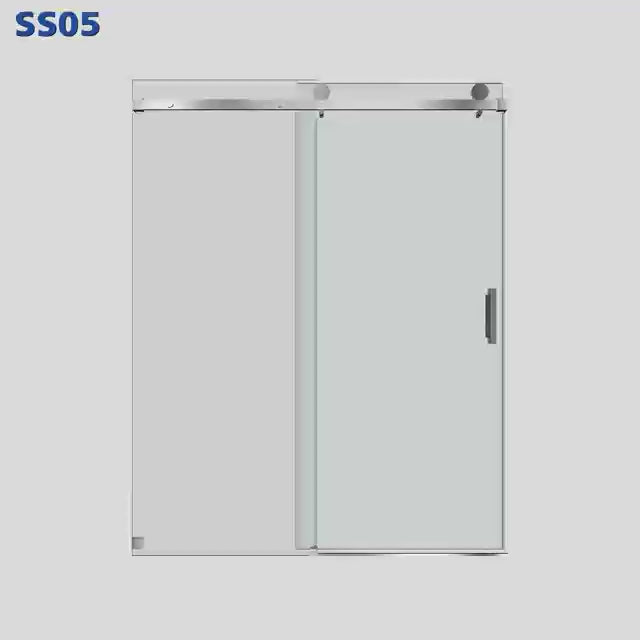 MCOCOD SS05 Single Sliding Frameless Shower Door Product Display Video
