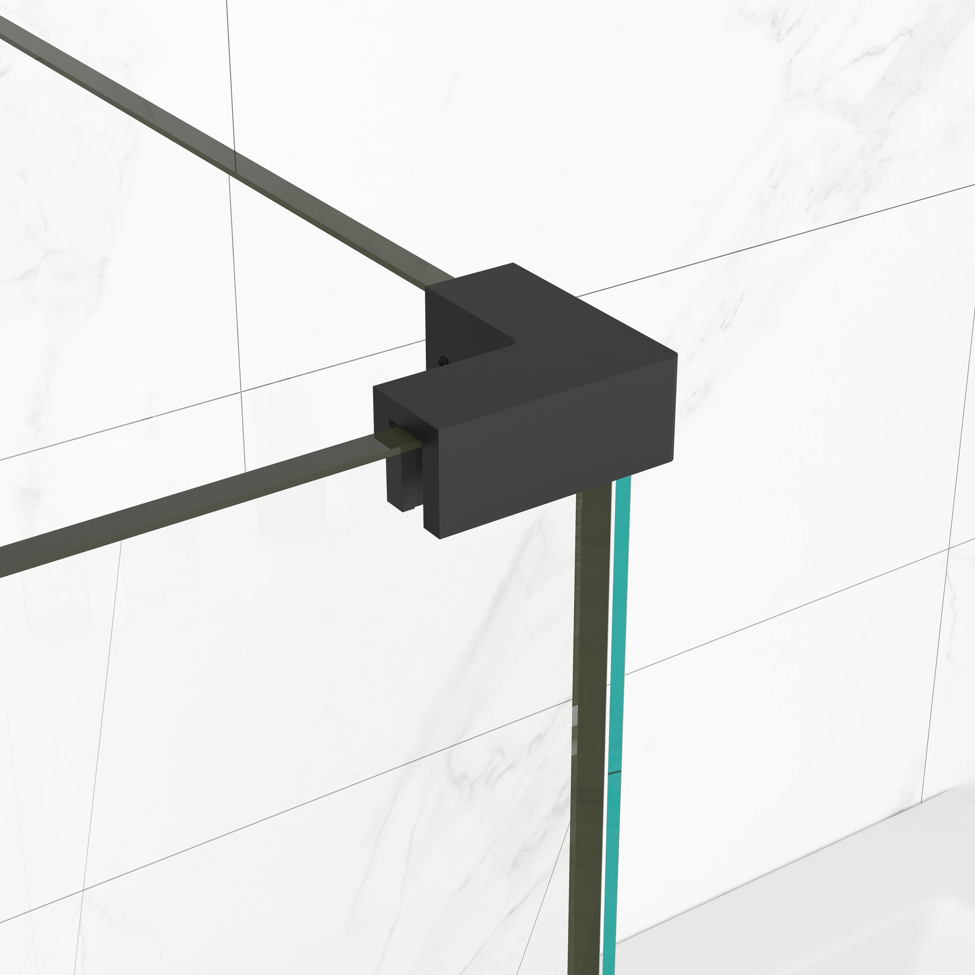 MCOCOD H06-01 Customize Frameless Rectangle Shower Enclosure with Corner Connector 