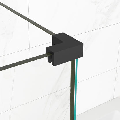 MCOCOD H06-01 Customize Frameless Rectangle Shower Enclosure with Corner Connector 