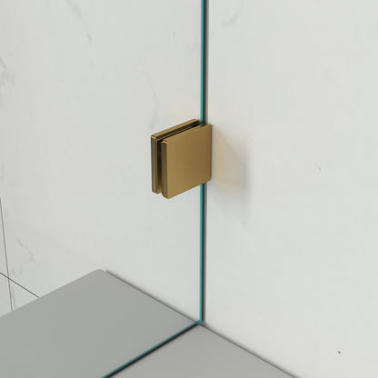 MCOCOD H06-01 Customize Frameless Rectangle Shower Enclosure with Glass Clamp 