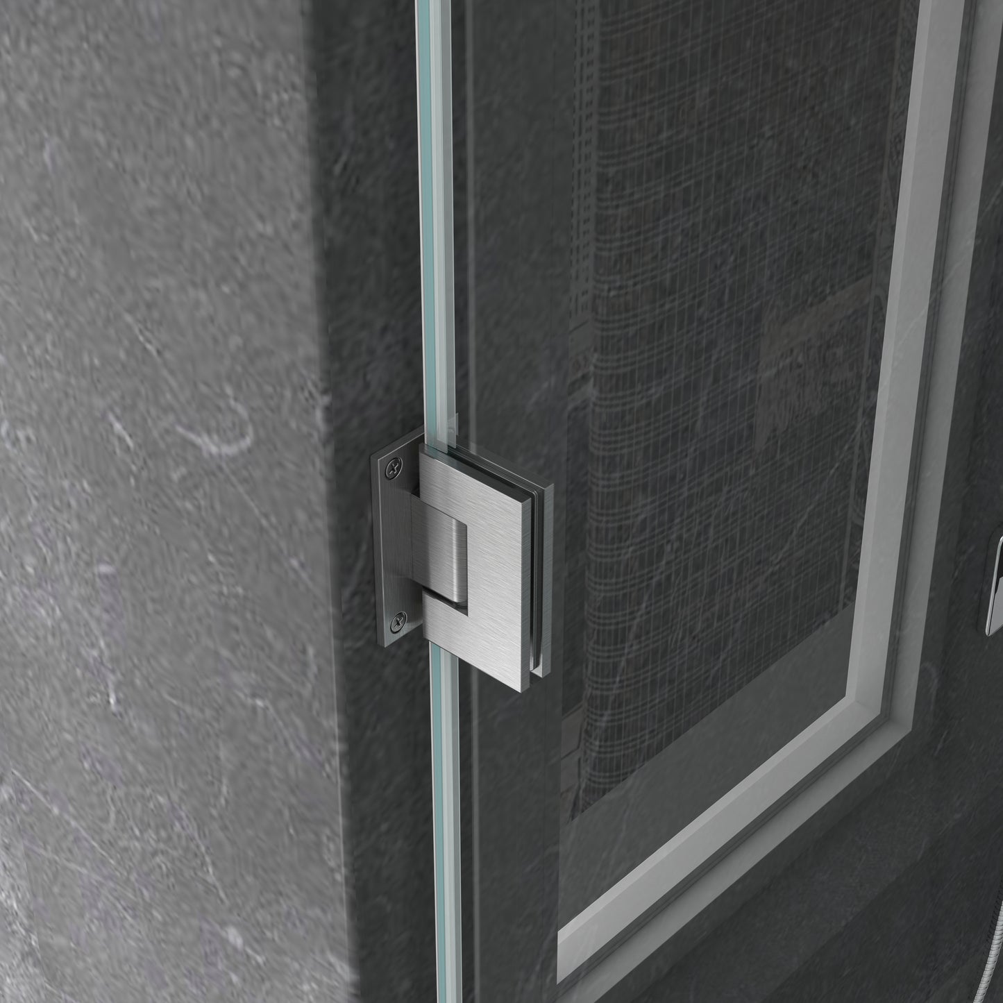 MCOCOD H06-01 Customize Frameless Rectangle Shower Enclosure with Hinge Clamp