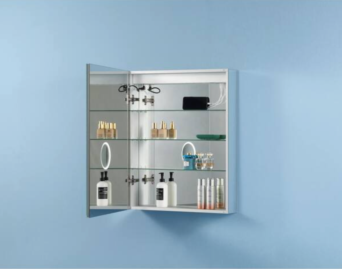 MCOCOD Frameless Rectangular Cabinet with Mirror